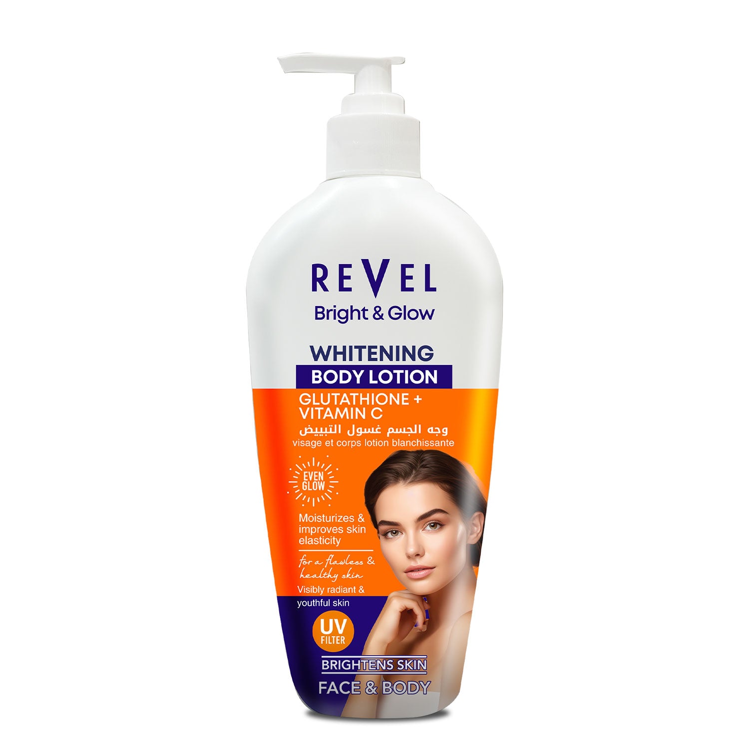 BRIGHT & GLOW GLUTATHIONE + VITAMIN C WHITENING BODY LOTION REVEL BRIGHT & GLOW GLUTATHIONE + VITAMIN C WHITENING BODY LOTION REVEL