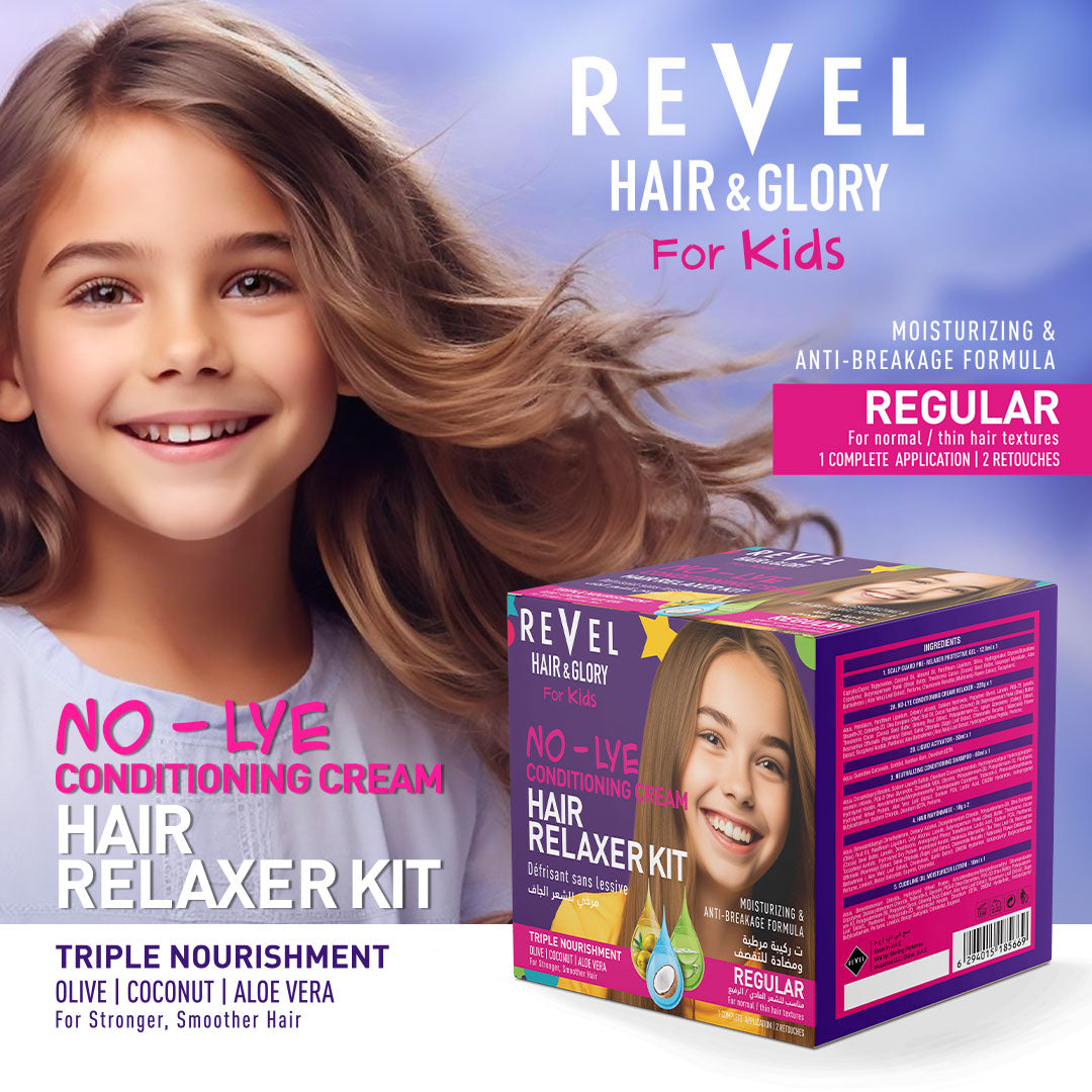 No - Lye Conditioning Cream Hair Relaxer Kit Regular - Hair & Glory