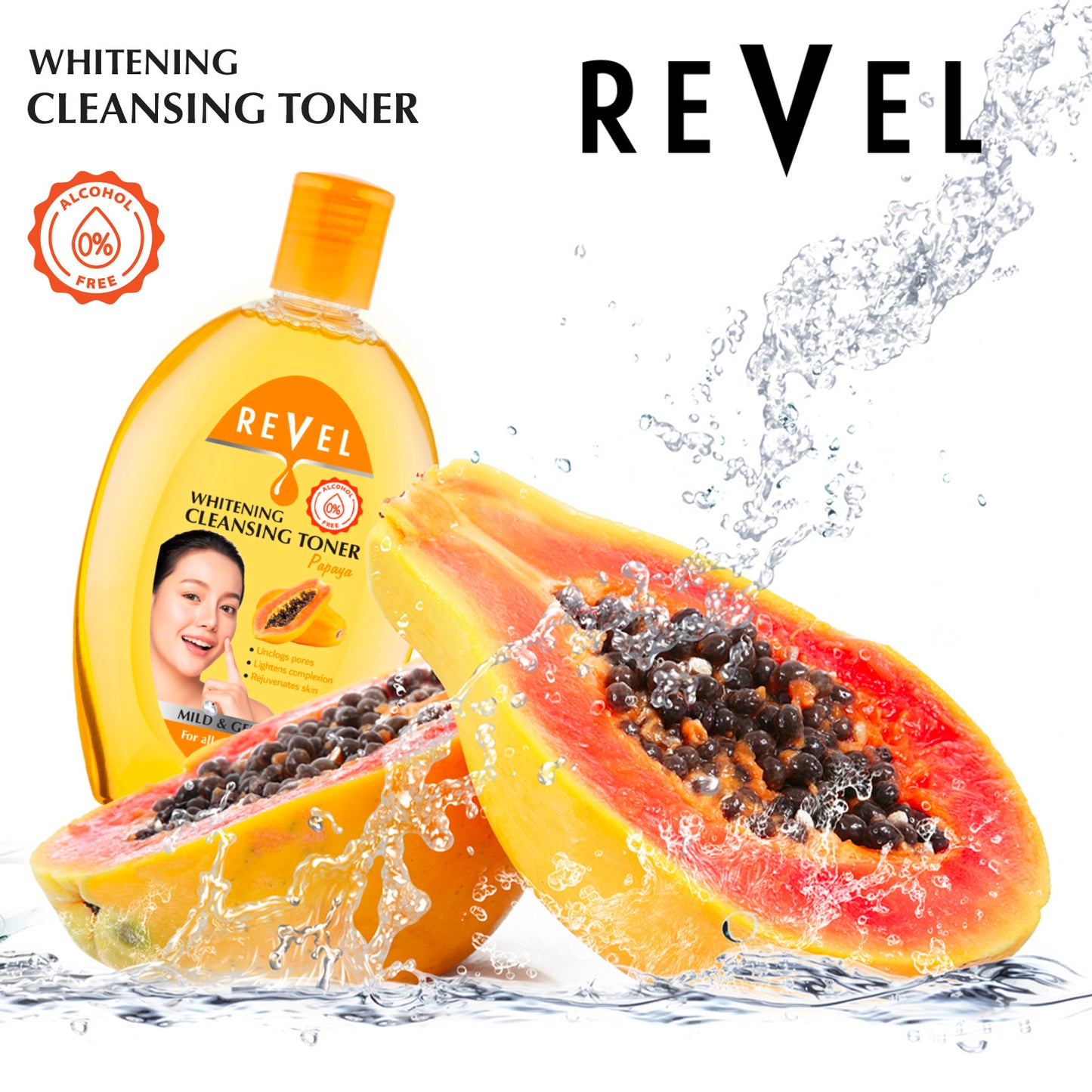 Whitening Cleansing Toner - Papaya