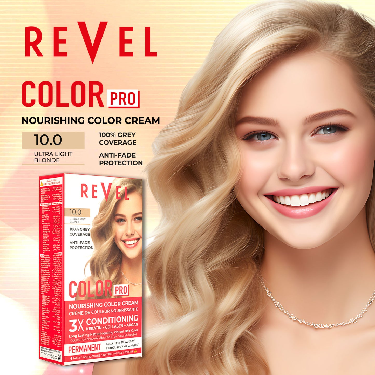 PERMANENT NOURISHING COLOR CREAM - 10.0 ULTRA LIGHT BLONDE