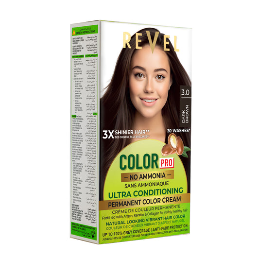 PERMANENT COLOR CREAM - 3.0 DARK BROWN