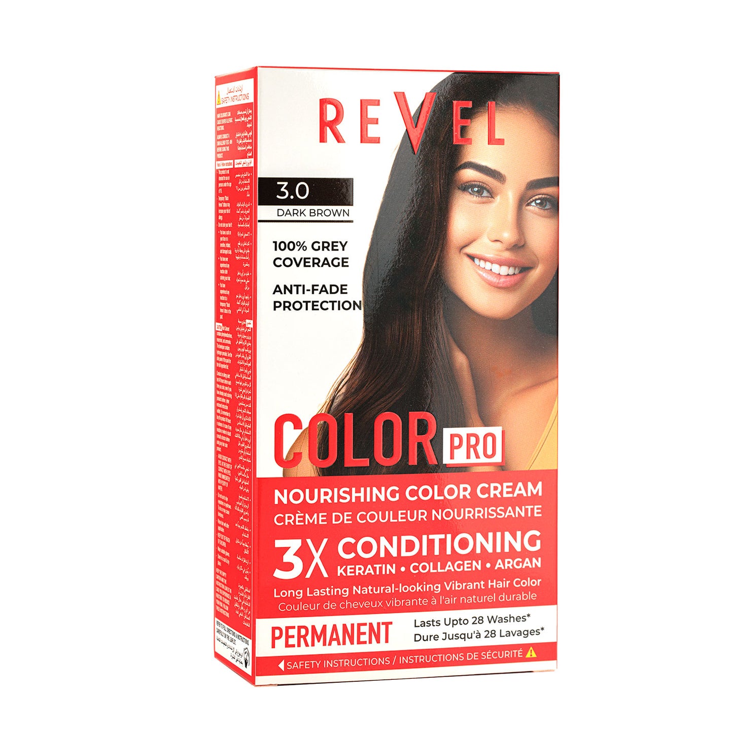 PERMANENT NOURISHING COLOR CREAM - 3.0 DARK BROWN