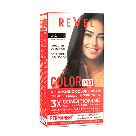 PERMANENT NOURISHING COLOR CREAM - 3.0 DARK BROWN