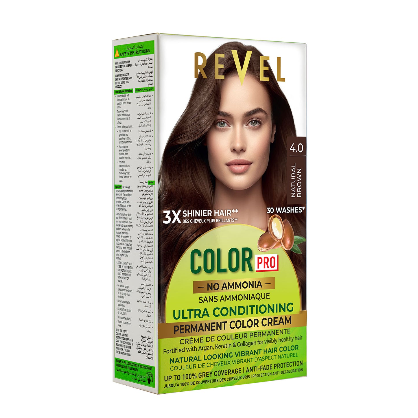 PERMANENT COLOR CREAM - 4.0 NATURAL BROWN