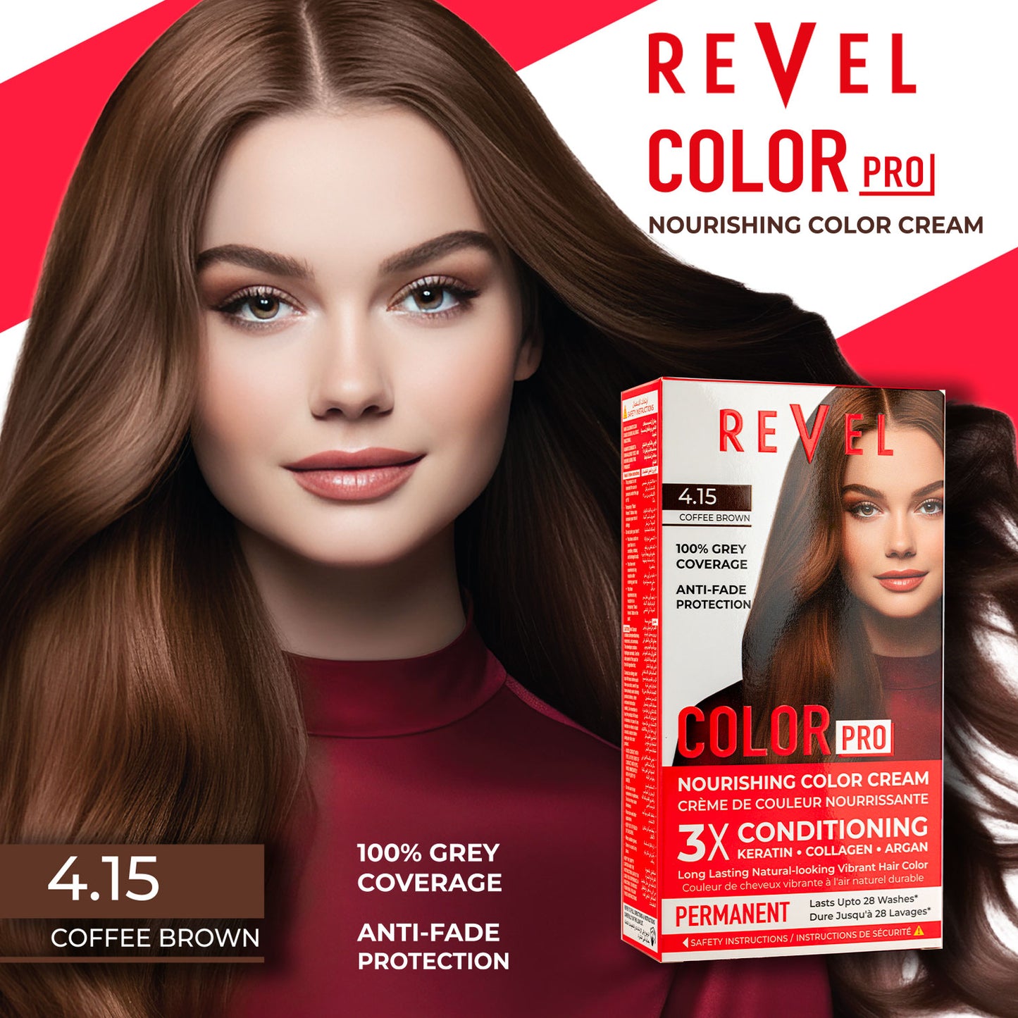 PERMANENT NOURISHING COLOR CREAM - 4.15 COFFEE BROWN