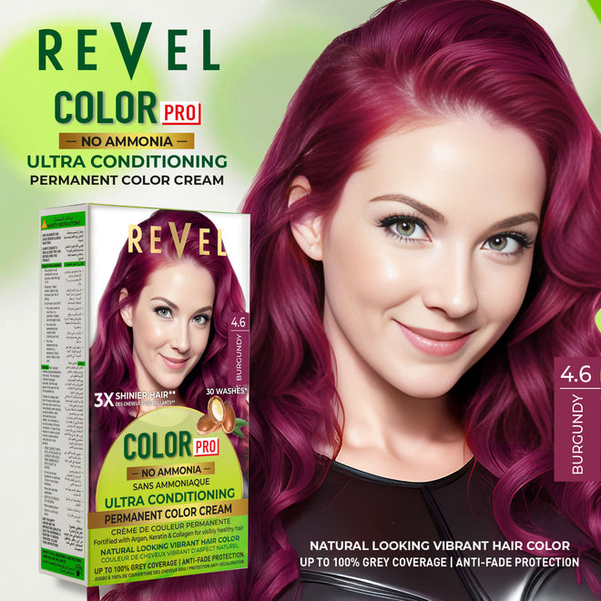 Revel Color PERMANENT COLOR CREAM - 4.6 BURGUNDY – REVEL