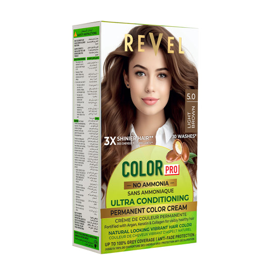 PERMANENT COLOR CREAM - 5.0 LIGHT BROWN