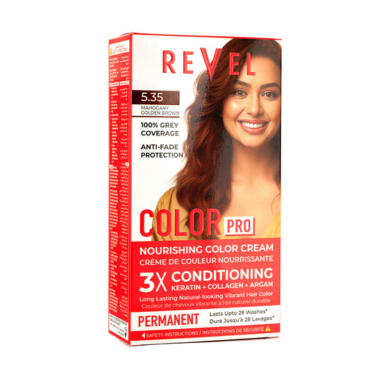 PERMANENT NOURISHING COLOR CREAM - 5.35 MAHOGANY GOLDEN BROWN