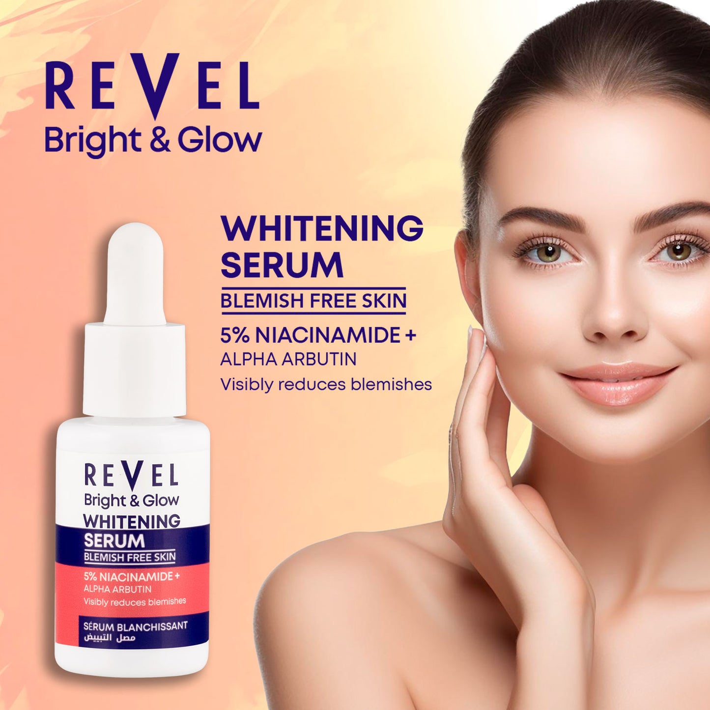 BRIGHT & GLOW 5% NIACINAMIDE + ALPHA ARBUTIN WHITENING SERUM