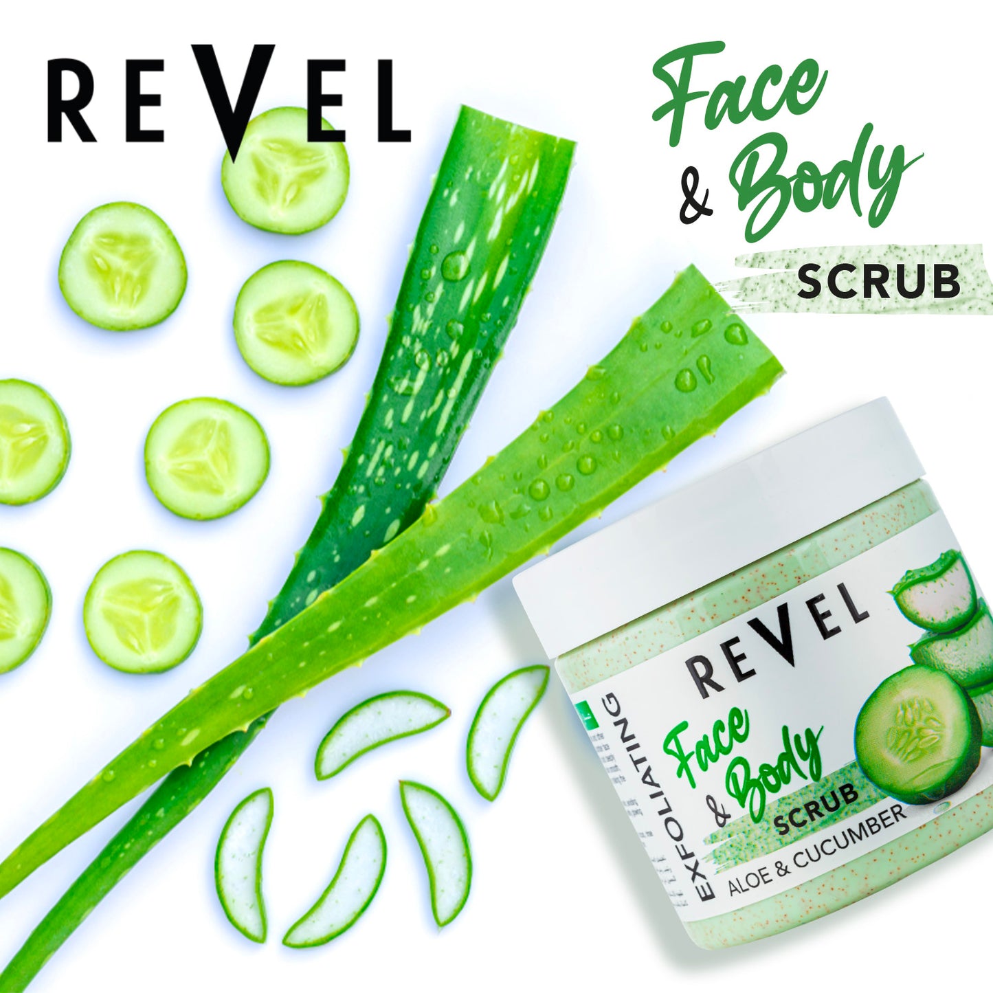 Aloe & Cucumber - Face & Body Scrub