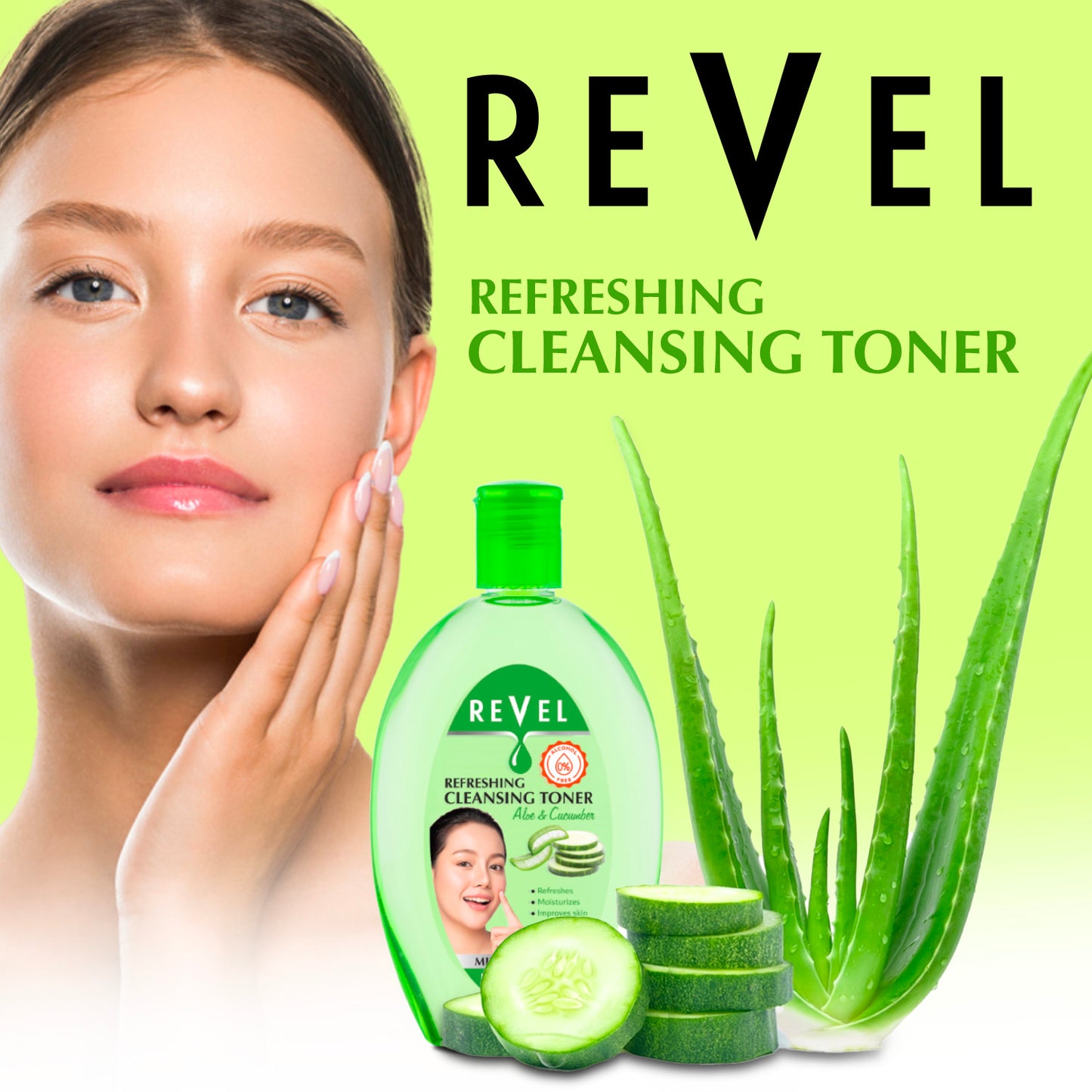 Refreshing Cleansing Toner -  Aloe & Cucumber