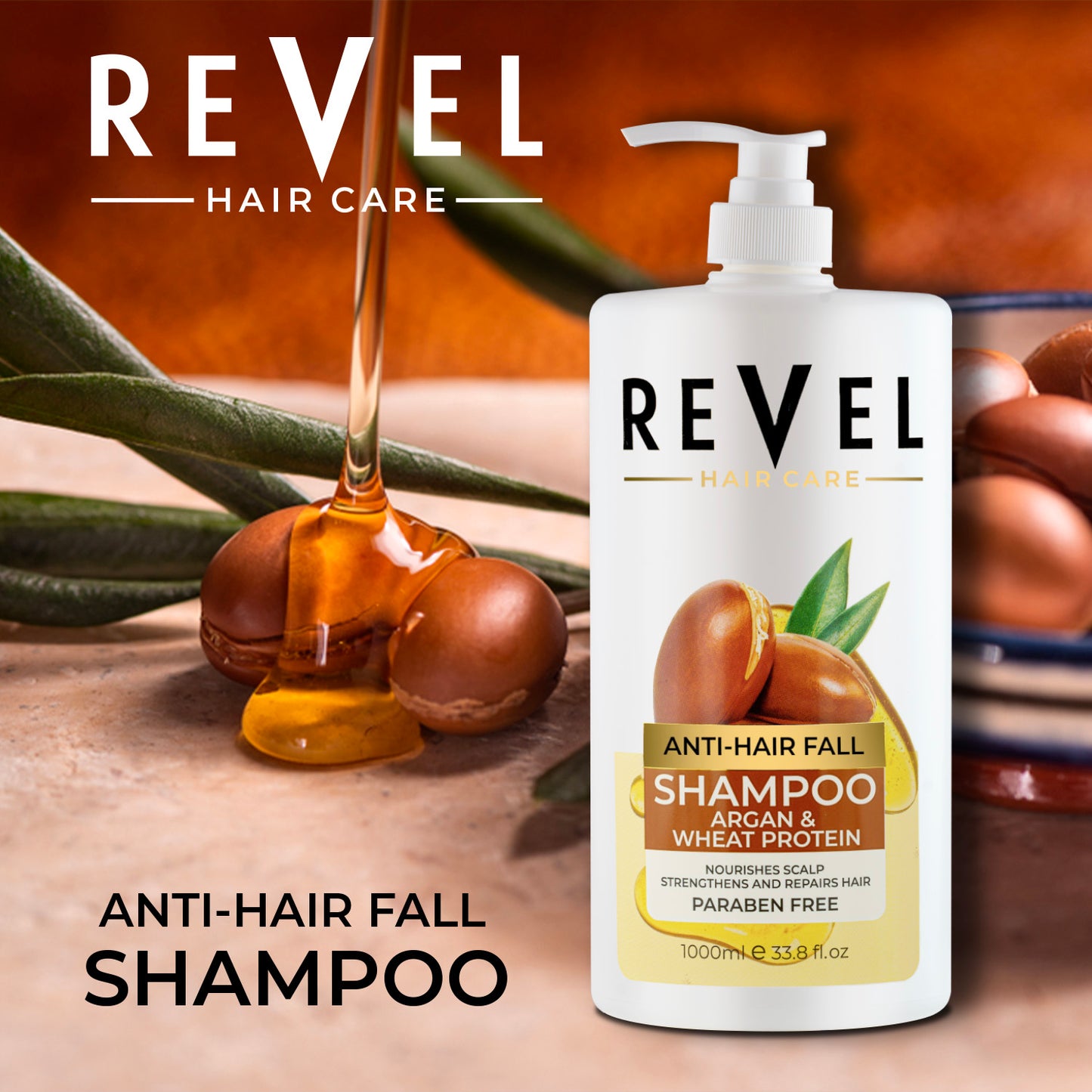 Argan & Wheat Protein Anti-Hairfall Shampoo