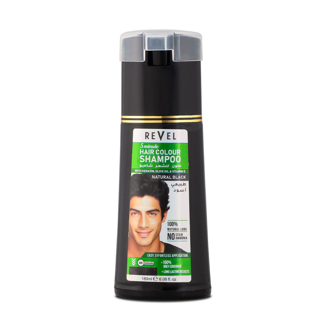 Natural Black Hair Colour Shampoo – REVEL