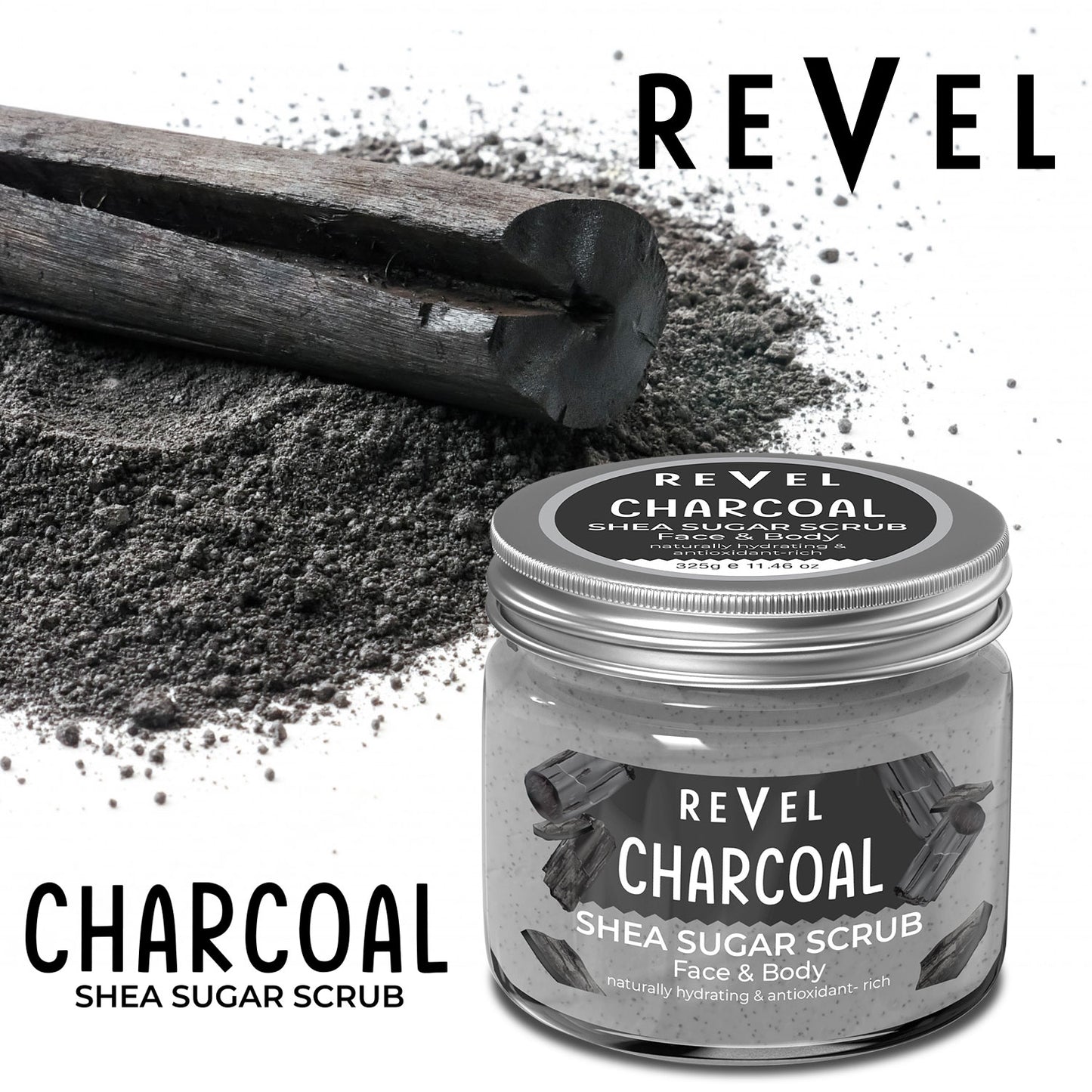 Charcoal Shea Sugar Scrub