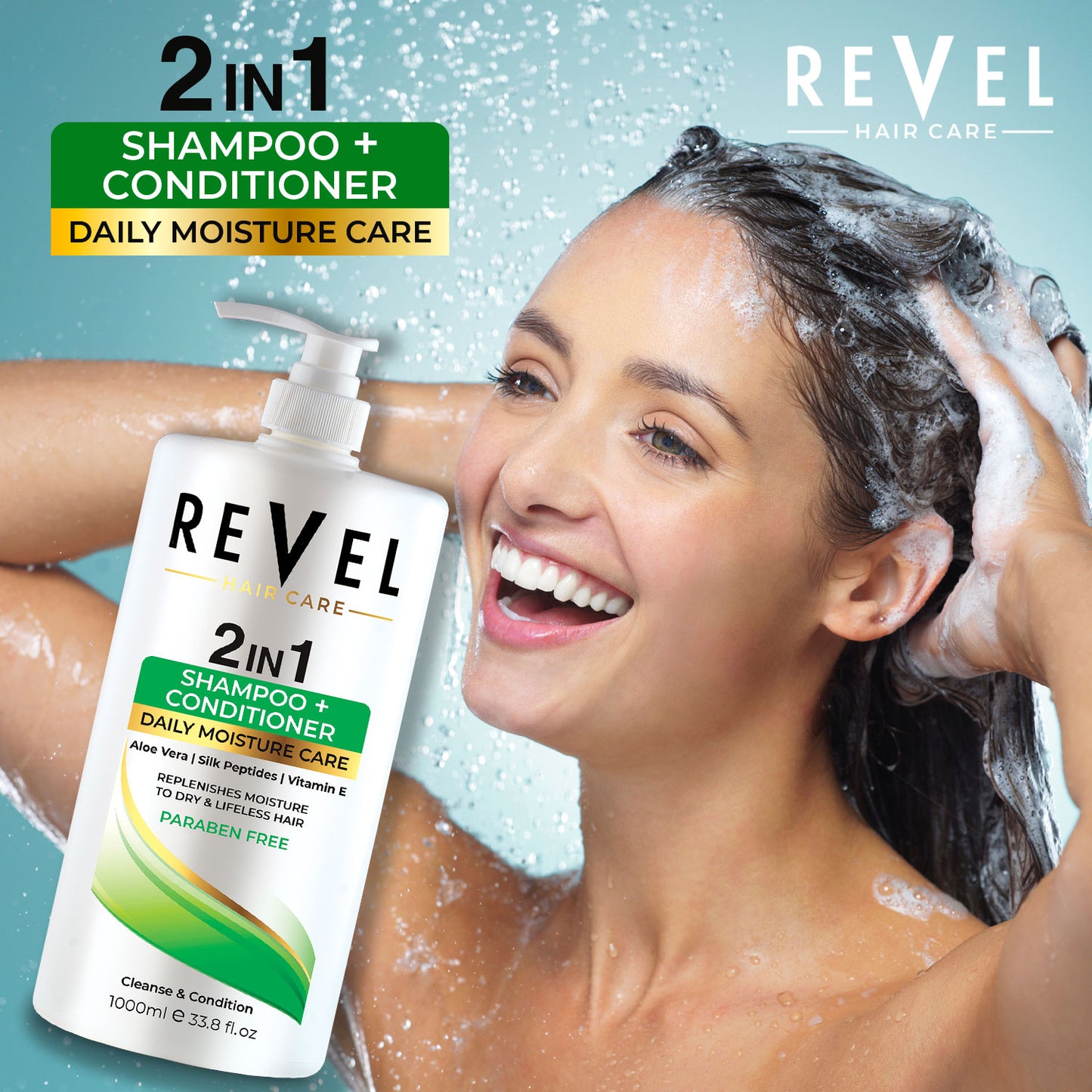 2 in 1 Daily Moisture Care Shampoo + Conditioner