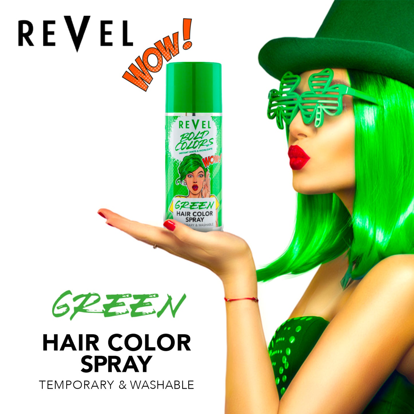 Green Temporary Hair Colour Spray