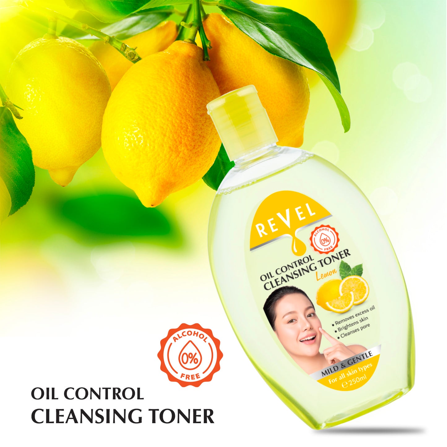 Oil Control Cleansing Toner - Lemon