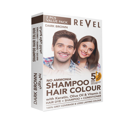 No Ammonia Hair Colour Shampoo – Dark Brown