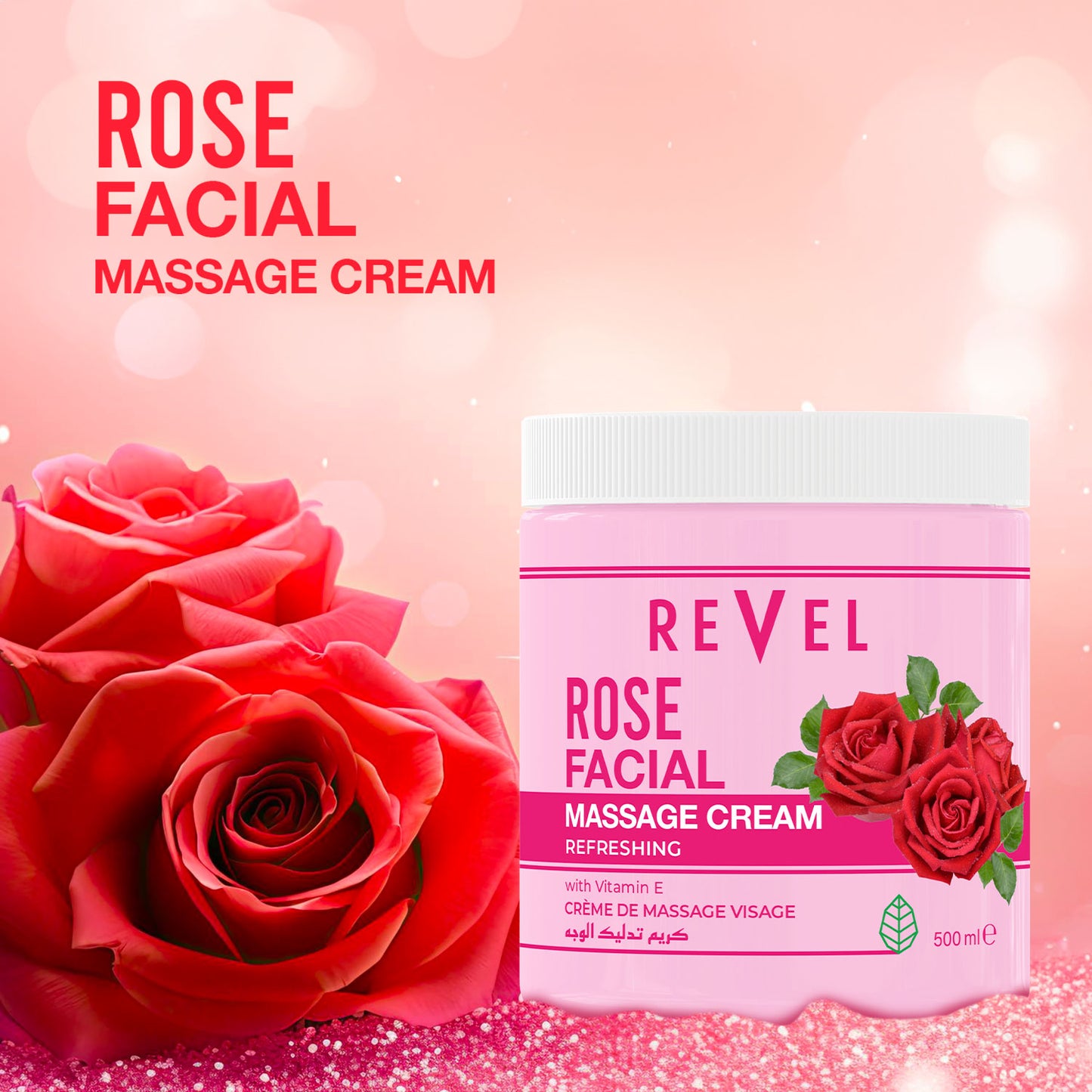 Refreshing Rose Facial Massage Cream