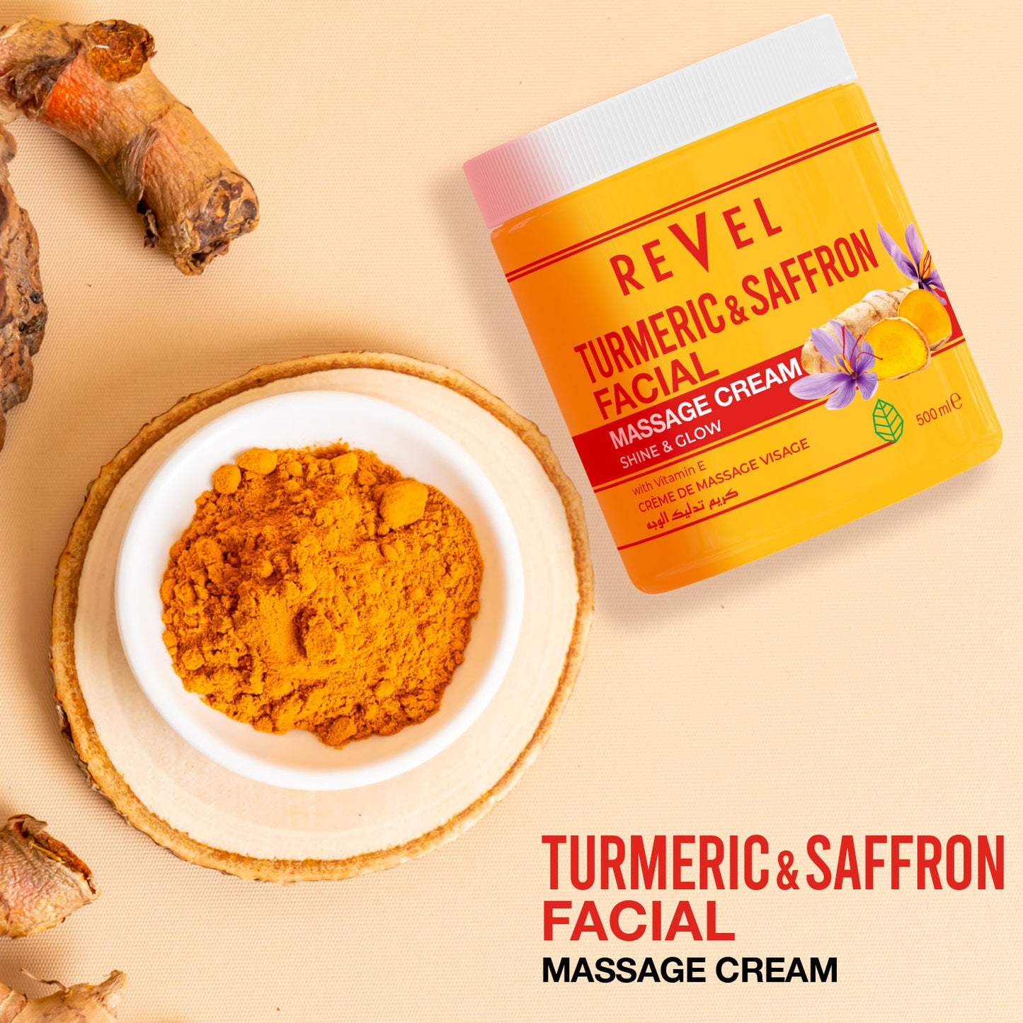 Shine & Glow Turmeric & Saffron Facial Massage Cream