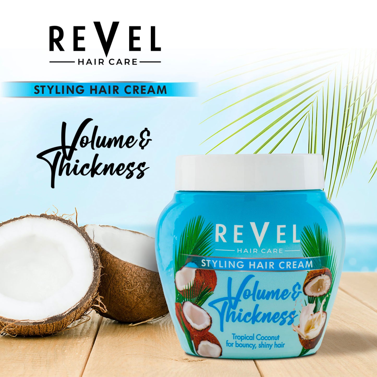 Volume & Thickness Styling Hair Cream - Tropical Coconut